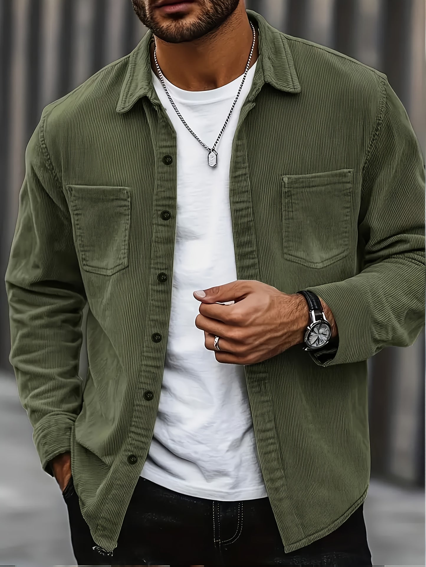 Casual Corduroy ζακέτα