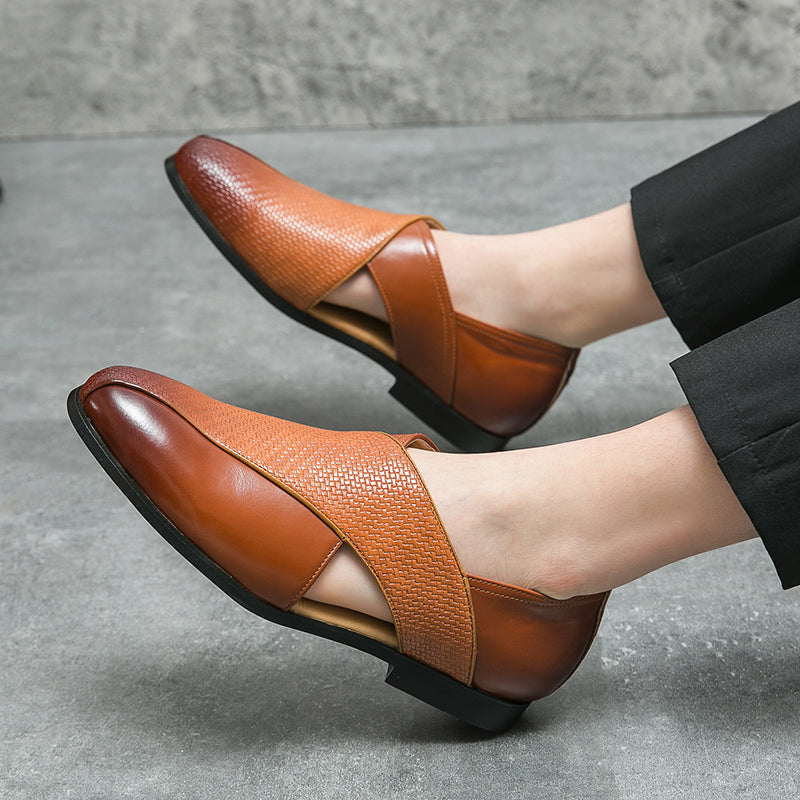 Vintage δερμάτινα παπούτσια Loafers