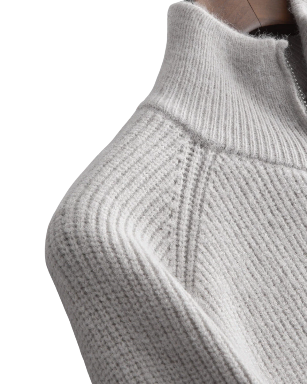 Four Seasons Merino Wool ζακέτα με φερμουάρ