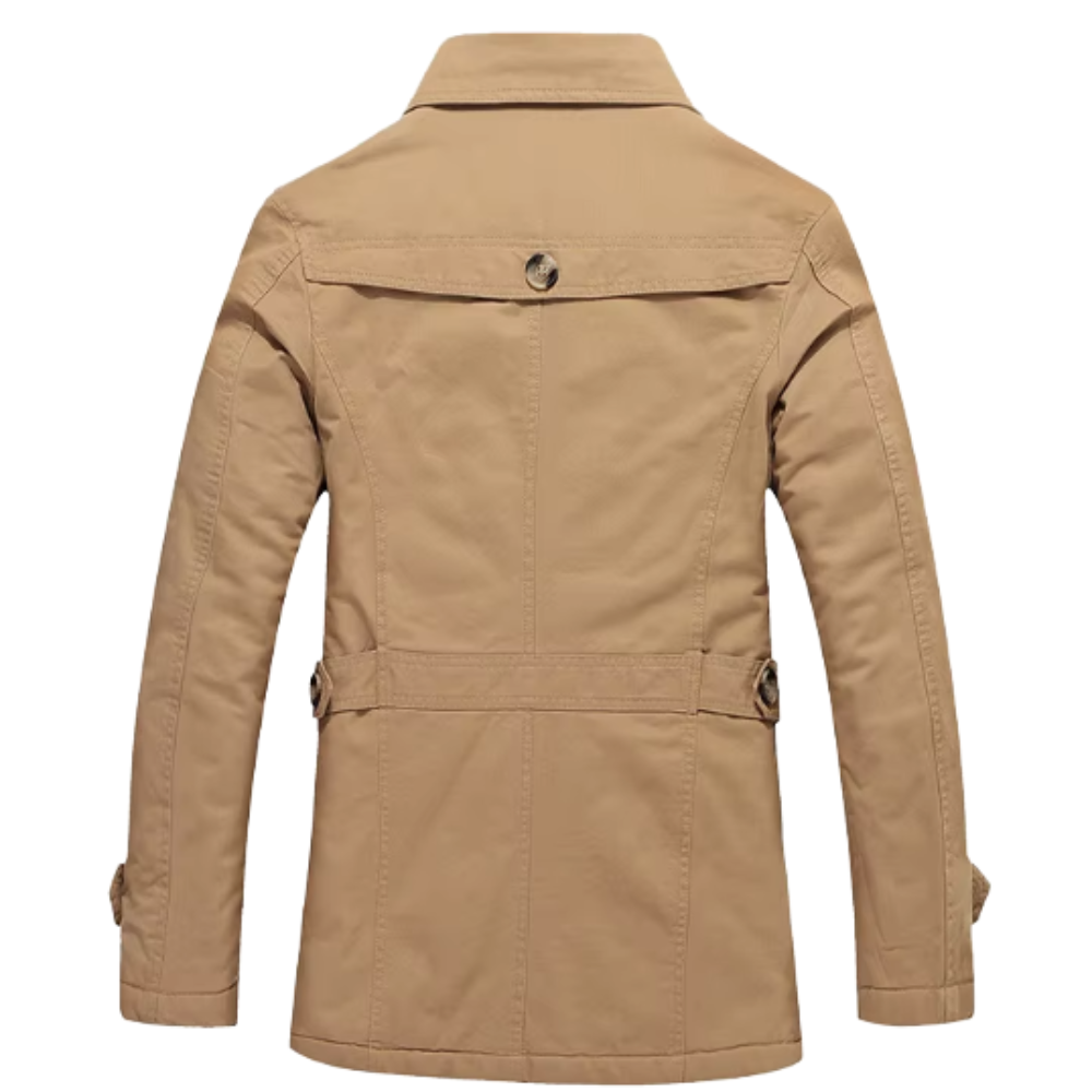 Κομψό ενισχυμένο παλτό Trench Coat