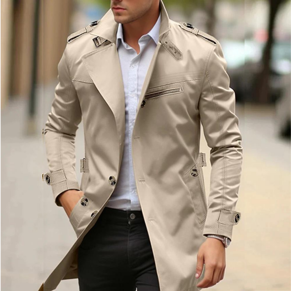 Κομψό ανδρικό Trenchcoat