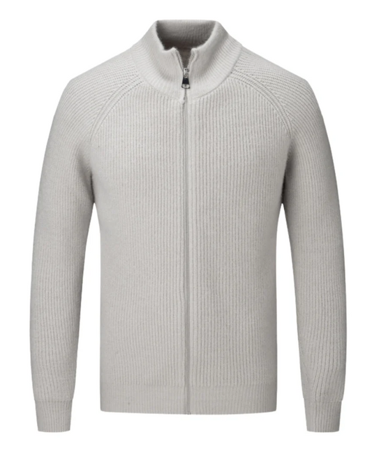 Four Seasons Merino Wool ζακέτα με φερμουάρ