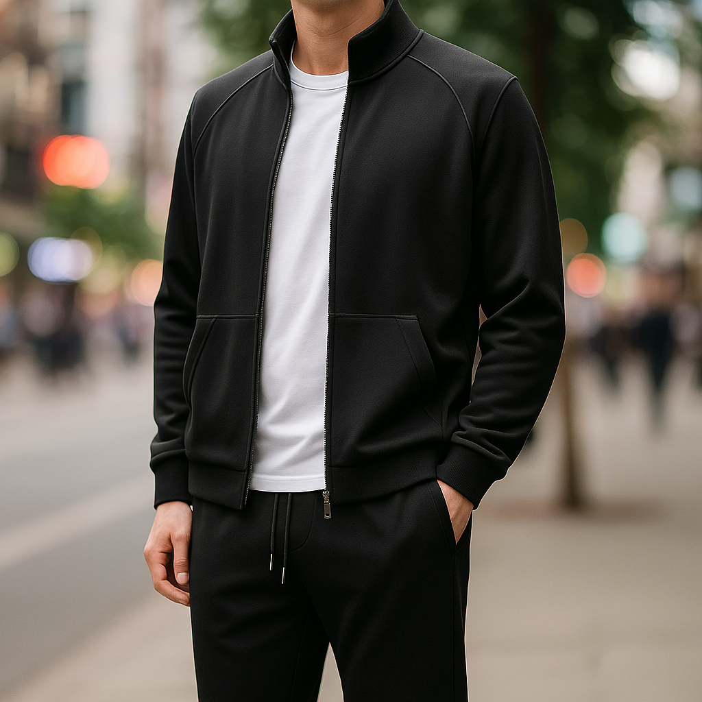 Κομψό, ραμμένο στο χέρι αθλητικό σύνολο