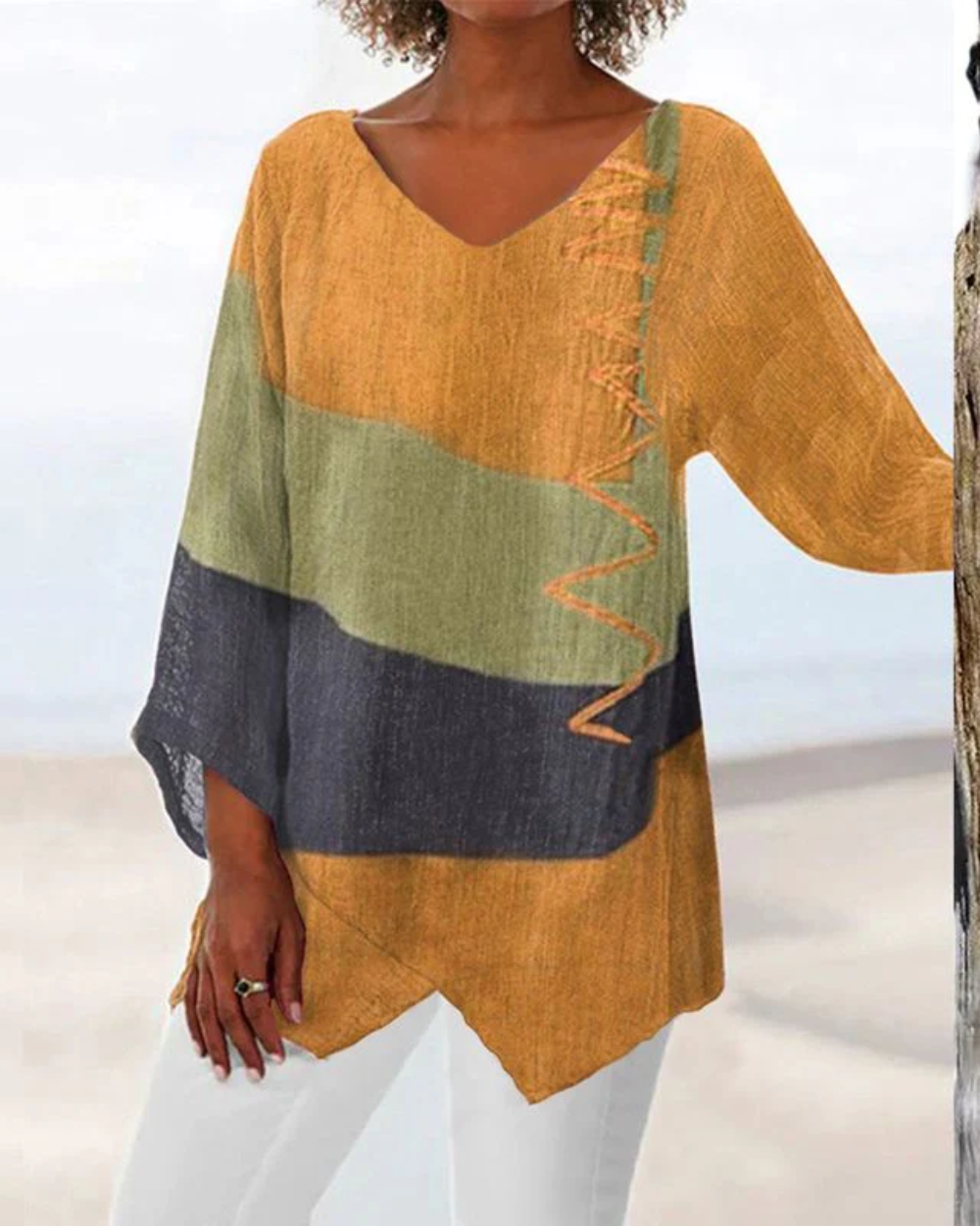 Κομψό γυναικείο V-Neck Top