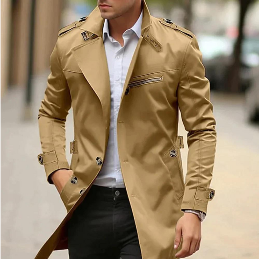 Κομψό ανδρικό Trenchcoat