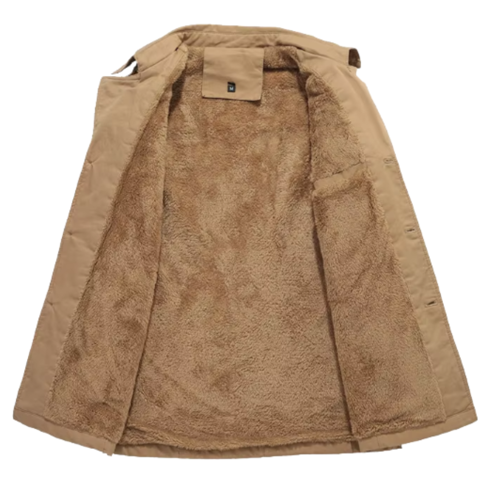 Κομψό ενισχυμένο παλτό Trench Coat