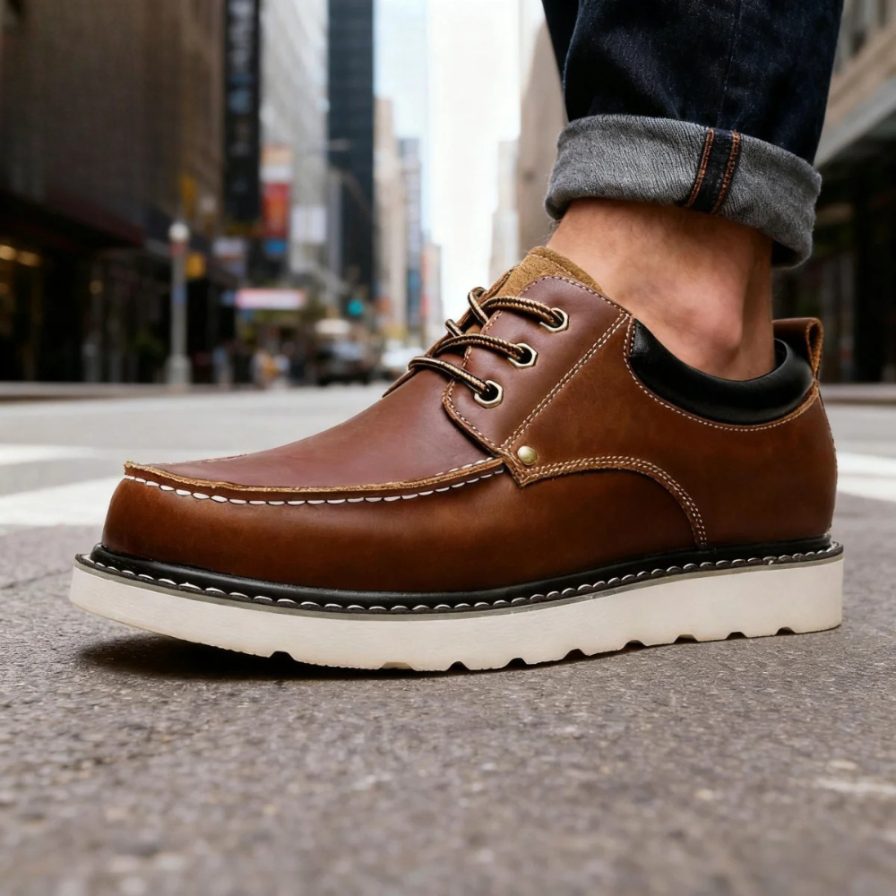 Ρετρό casual δερμάτινα παπούτσια