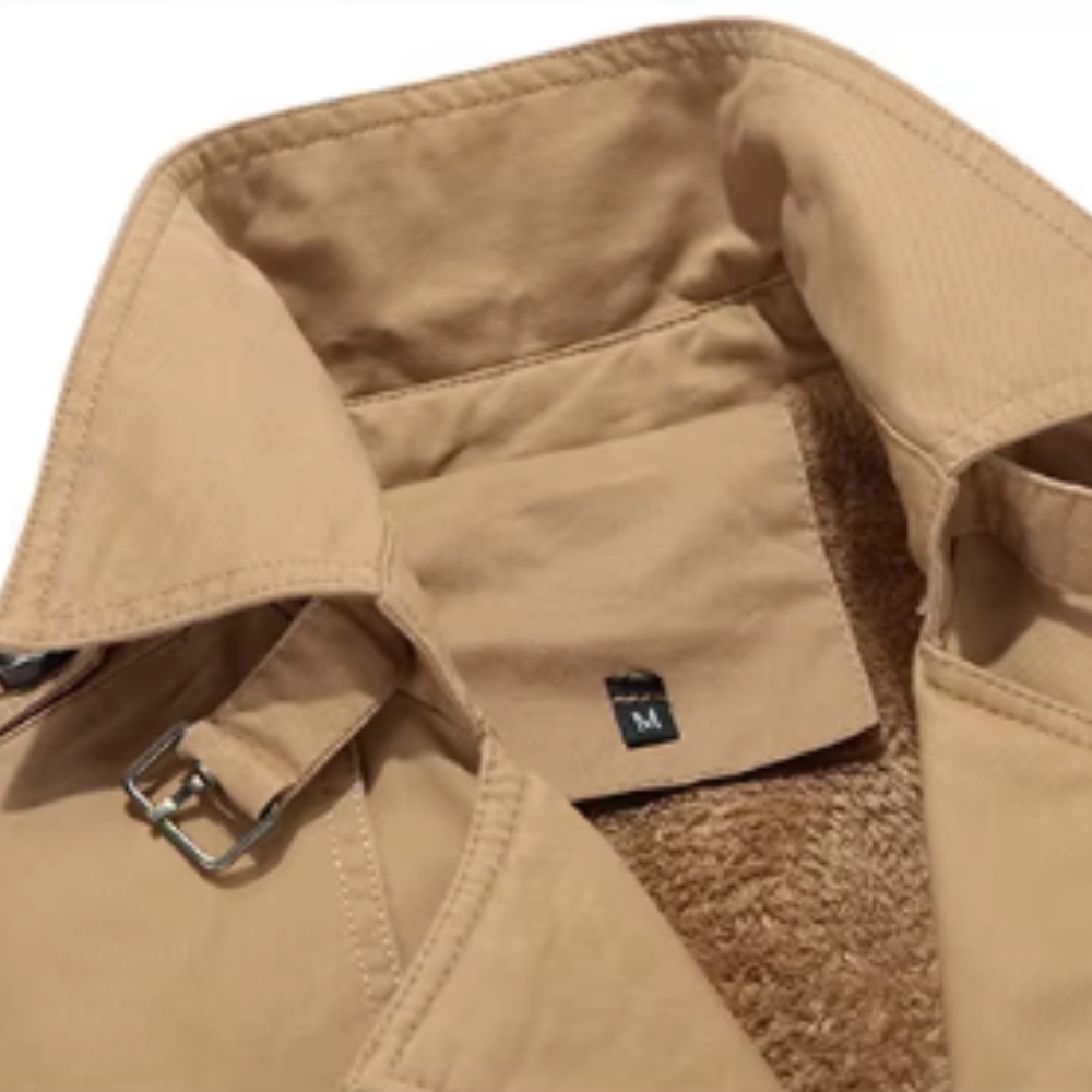 Κομψό ενισχυμένο παλτό Trench Coat