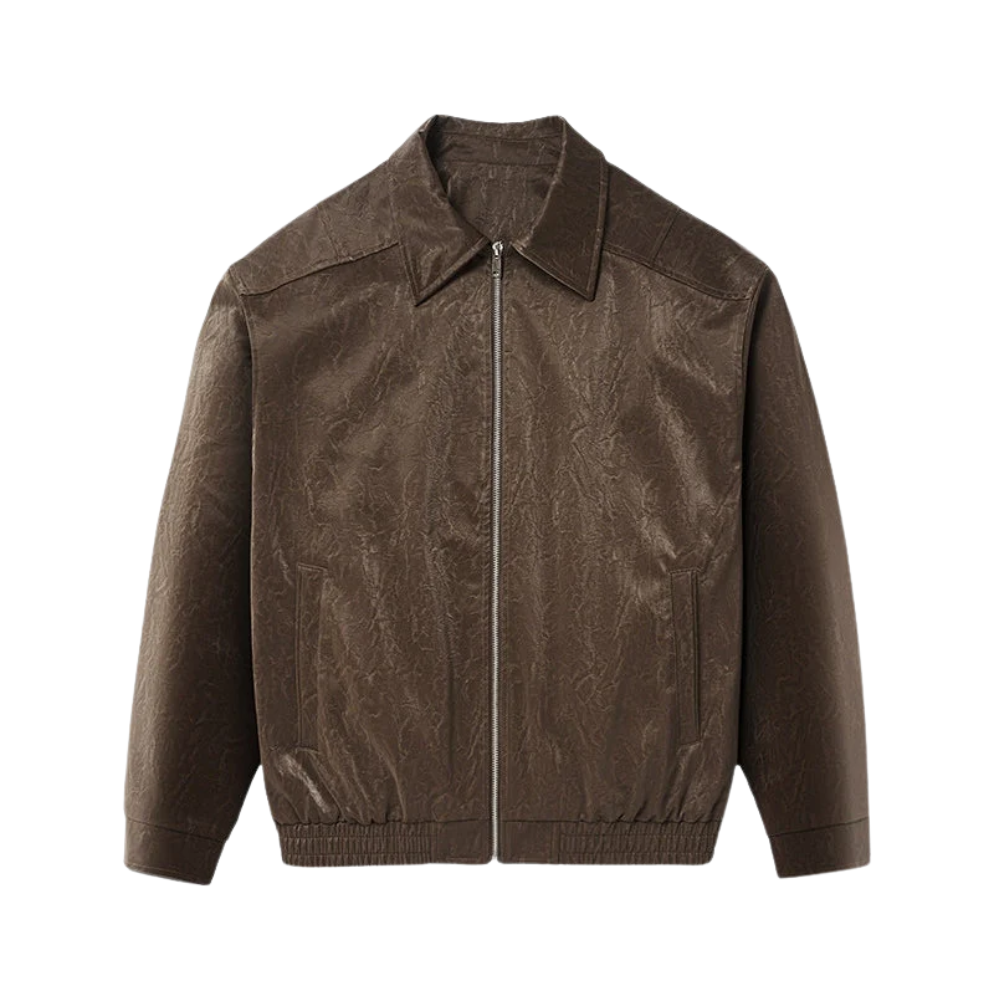 Κομψό μπουφάν με φερμουάρ