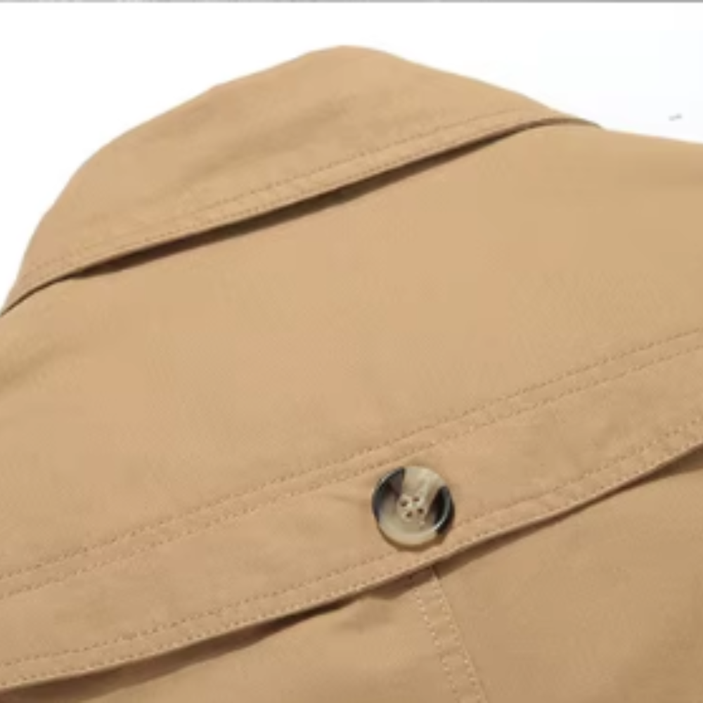 Κομψό ενισχυμένο παλτό Trench Coat
