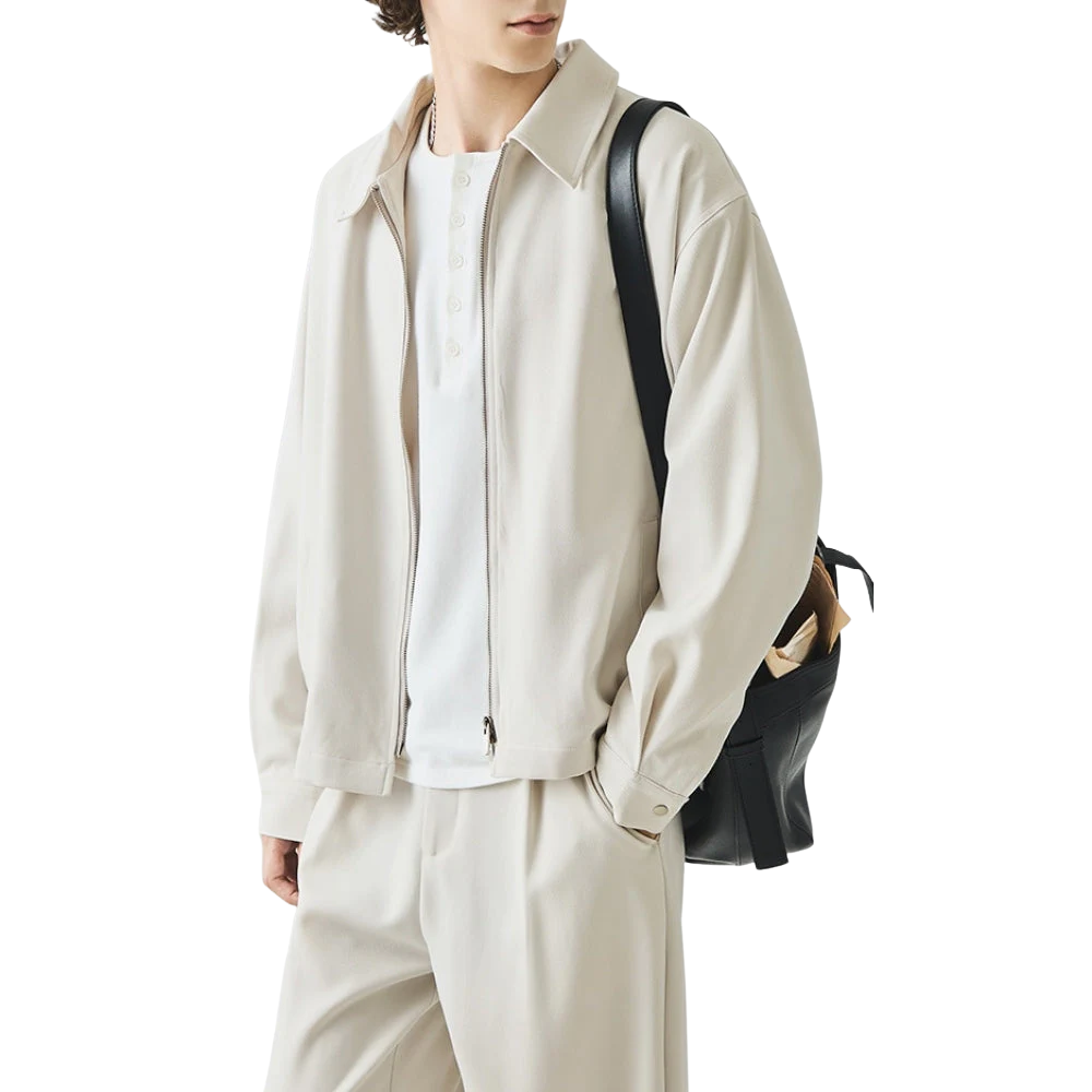 Κομψό μπουφάν με φερμουάρ