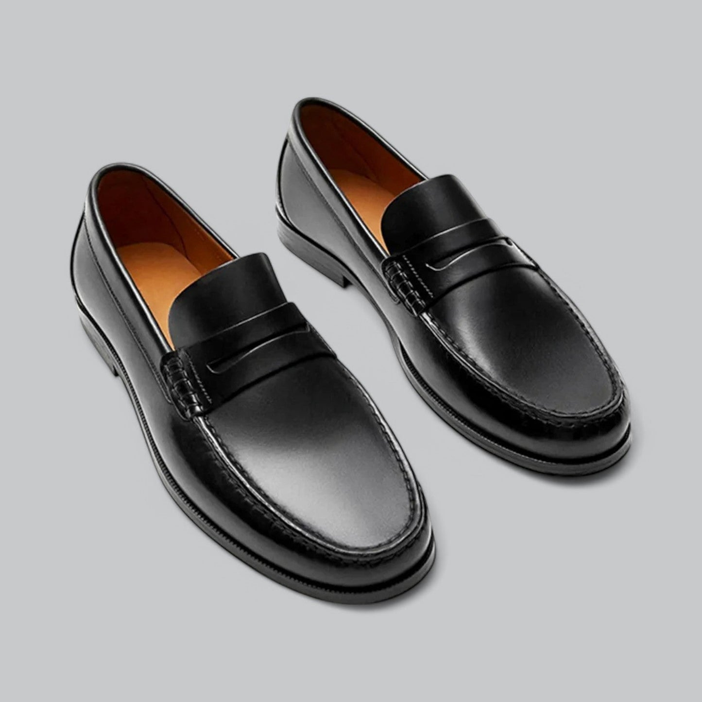 Κομψά δερμάτινα penny loafers