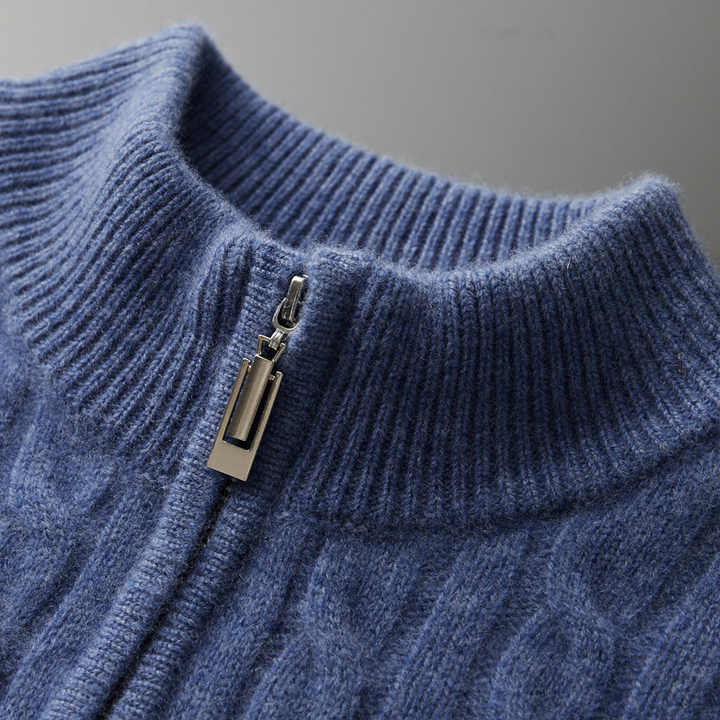 Deneb Cashmere υφασμένο Half Zip