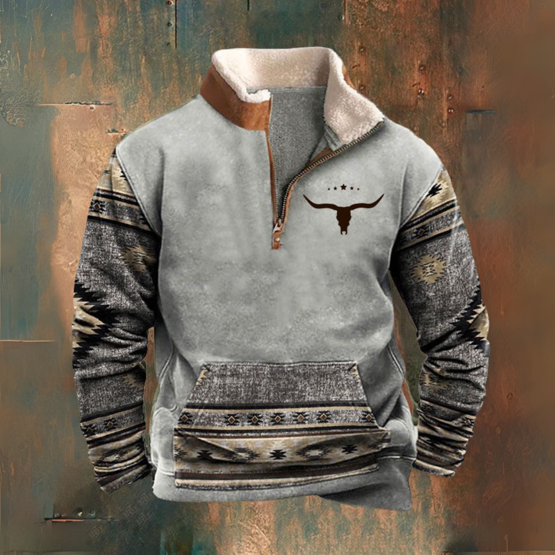 Vintage πουλόβερ με φερμουάρ