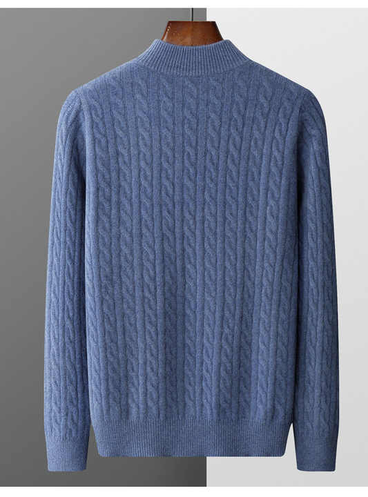 Deneb Cashmere υφασμένο Half Zip