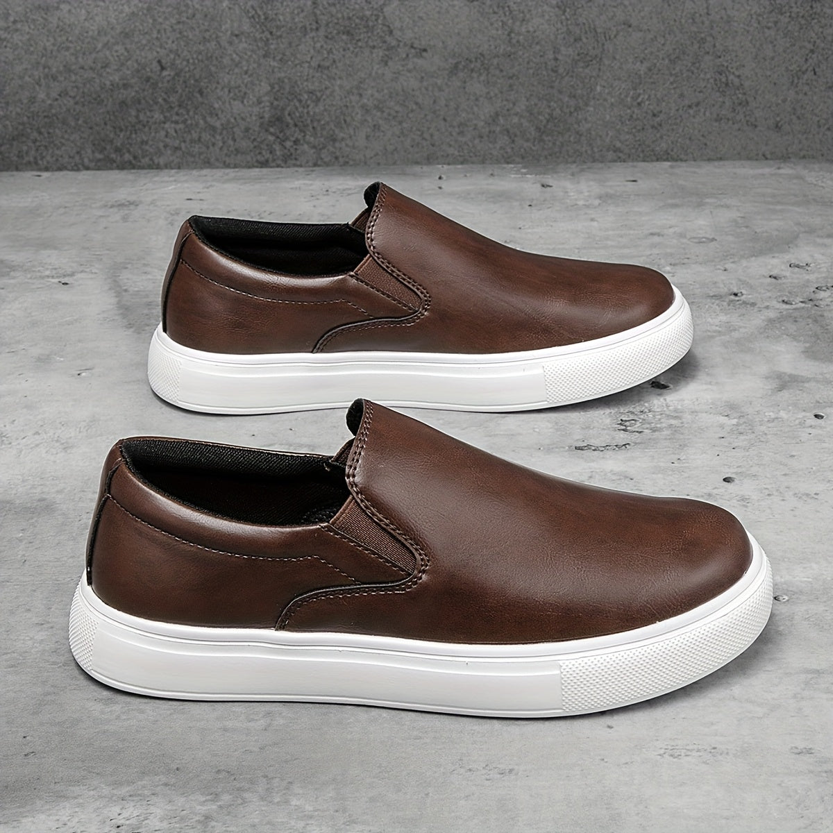 Casual δερμάτινα παπούτσια Slip-On