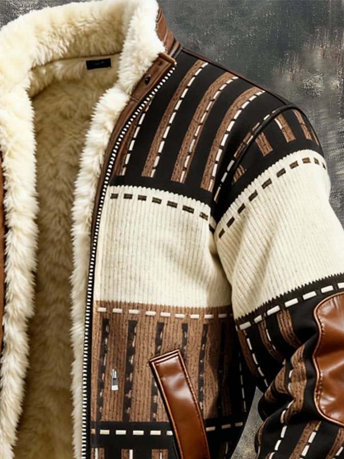 Ρετρό μπουφάν με φόδρα