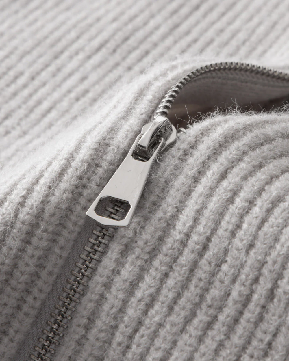 Four Seasons Merino Wool ζακέτα με φερμουάρ