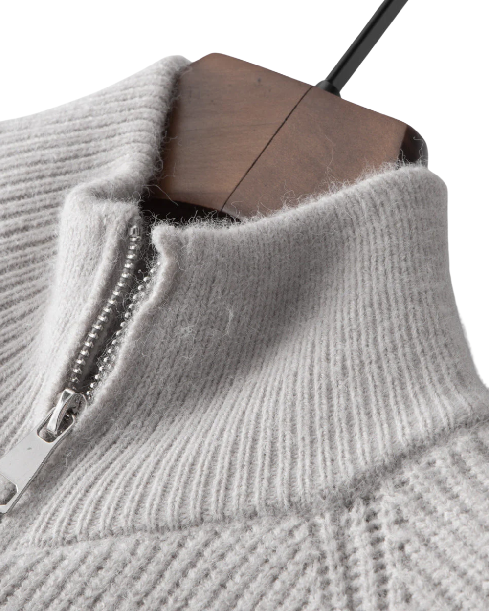 Four Seasons Merino Wool ζακέτα με φερμουάρ