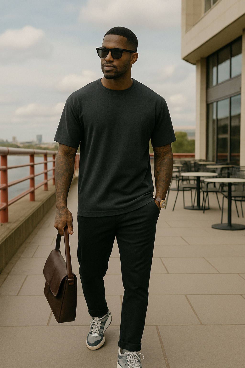Σετ casual βαμβακερό oversized Tee - 3-Pack