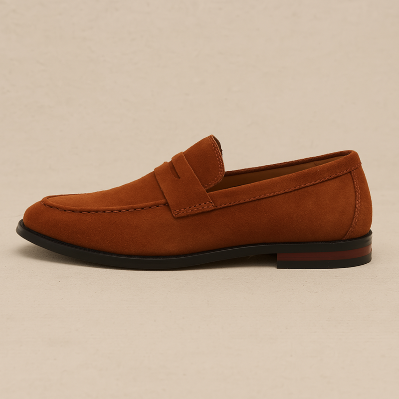 Old Money Σουέτ Penny Loafers