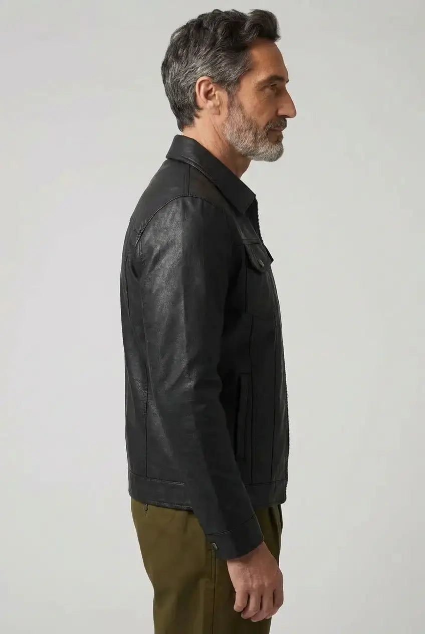 Givalli - Κομψό δερμάτινο μπουφάν