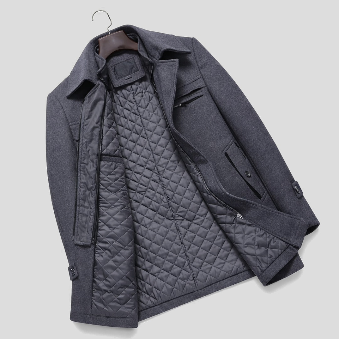 Κομψό μάλλινο παλτό