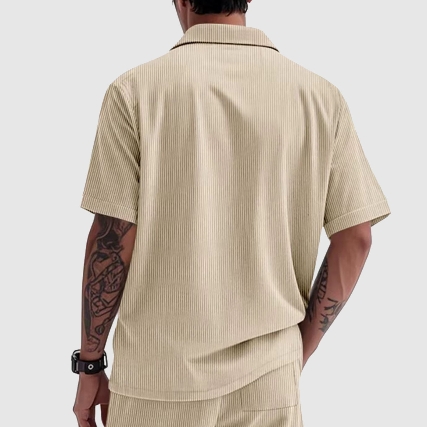Κομψό ανδρικό πουκάμισο Corduroy