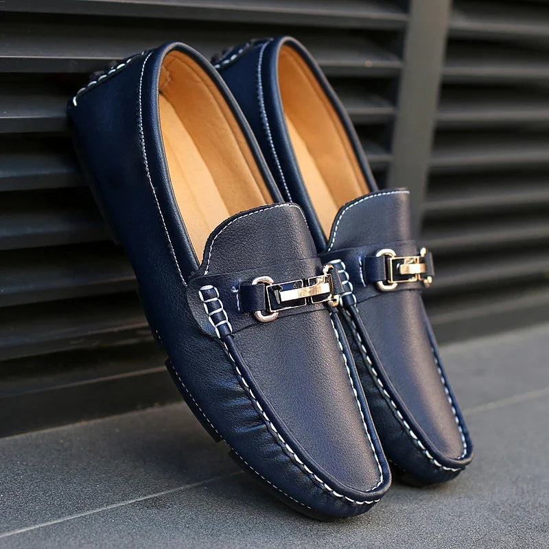 Γνήσια δερμάτινα παπούτσια Loafers
