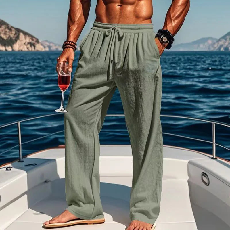 Hawaï λινό παντελόνι