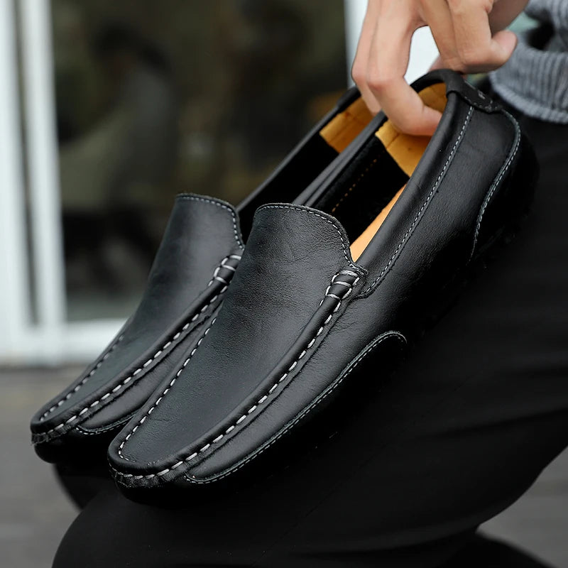 Vintage δερμάτινα παπούτσια Loafers