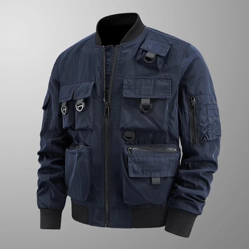 Ρετρό σακάκι πολλαπλών τσεπών