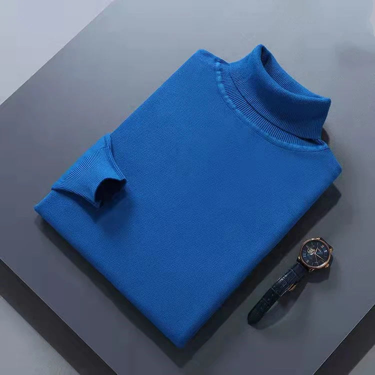 Κομψό βαμβακερό πουλόβερ με ζιβάγκο