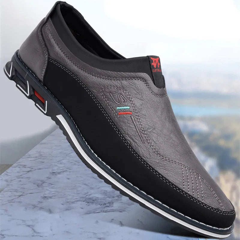 Δερμάτινα παπούτσια Slip-On Business