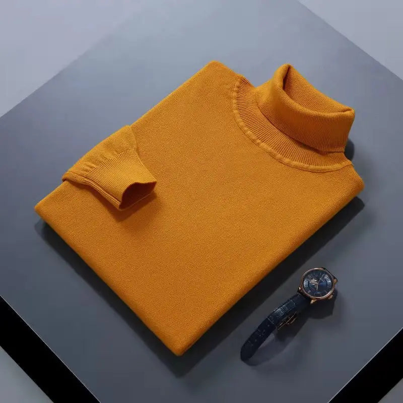 Κομψό βαμβακερό πουλόβερ με ζιβάγκο