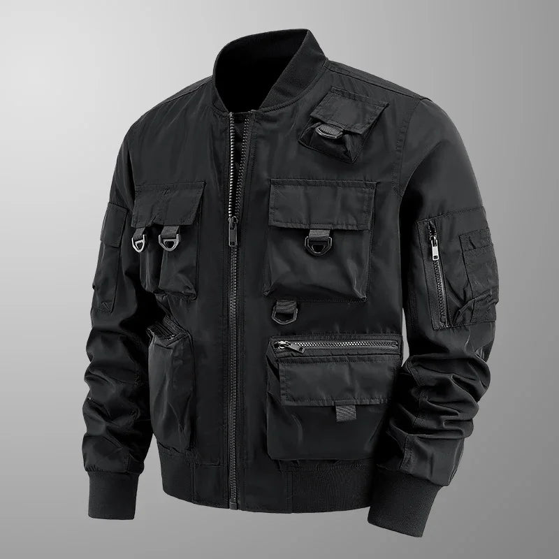 Ρετρό σακάκι πολλαπλών τσεπών