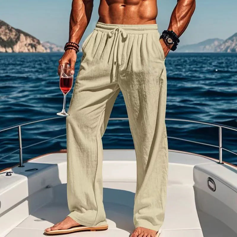 Hawaï λινό παντελόνι