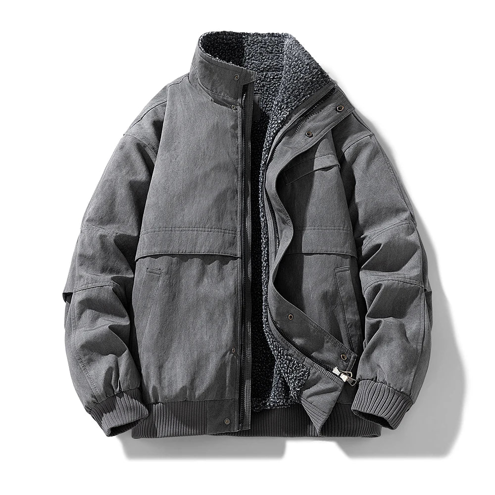 Κομψό μπουφάν με επένδυση από φλις