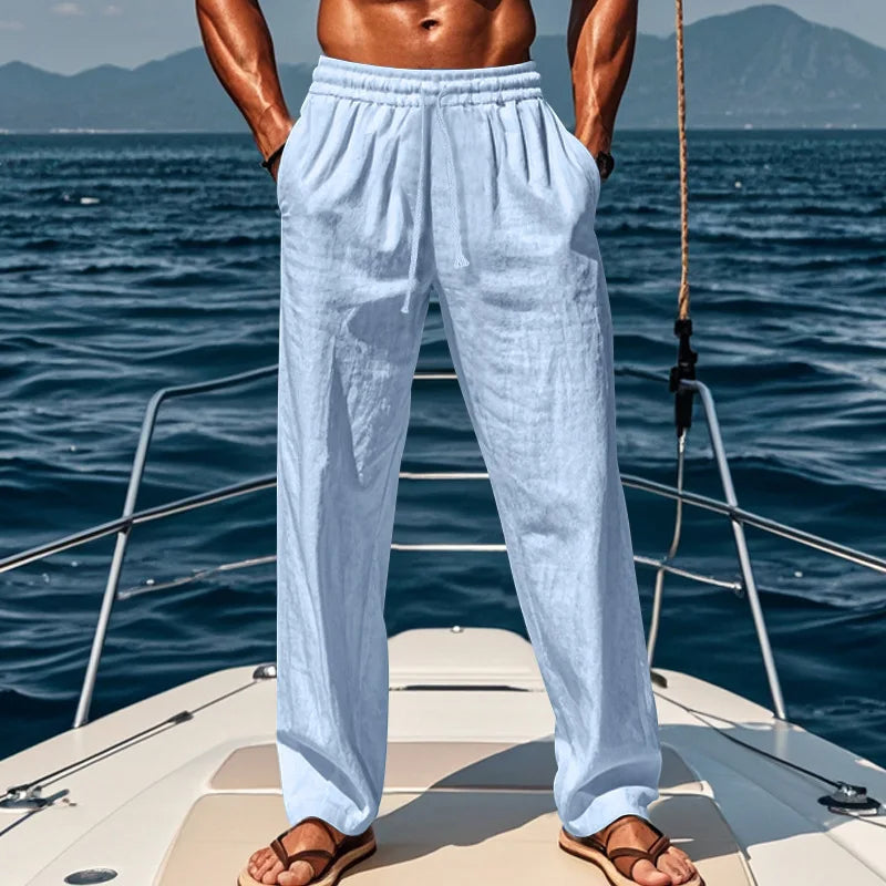 Hawaï λινό παντελόνι