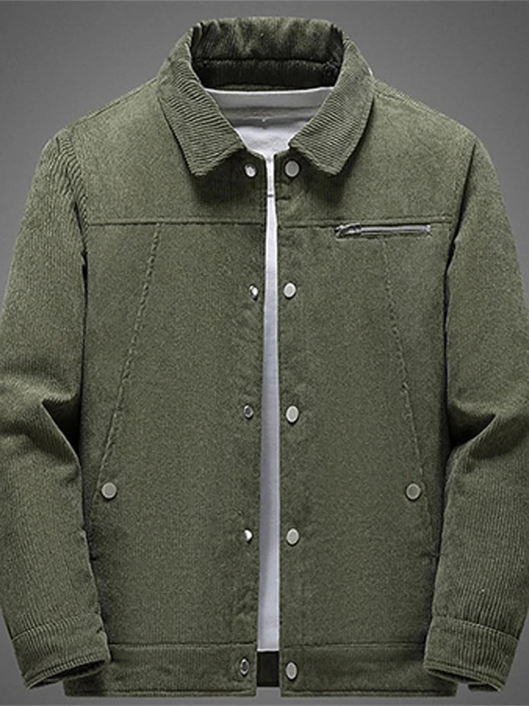 Κομψό ζεστό σακάκι από κοτλέ