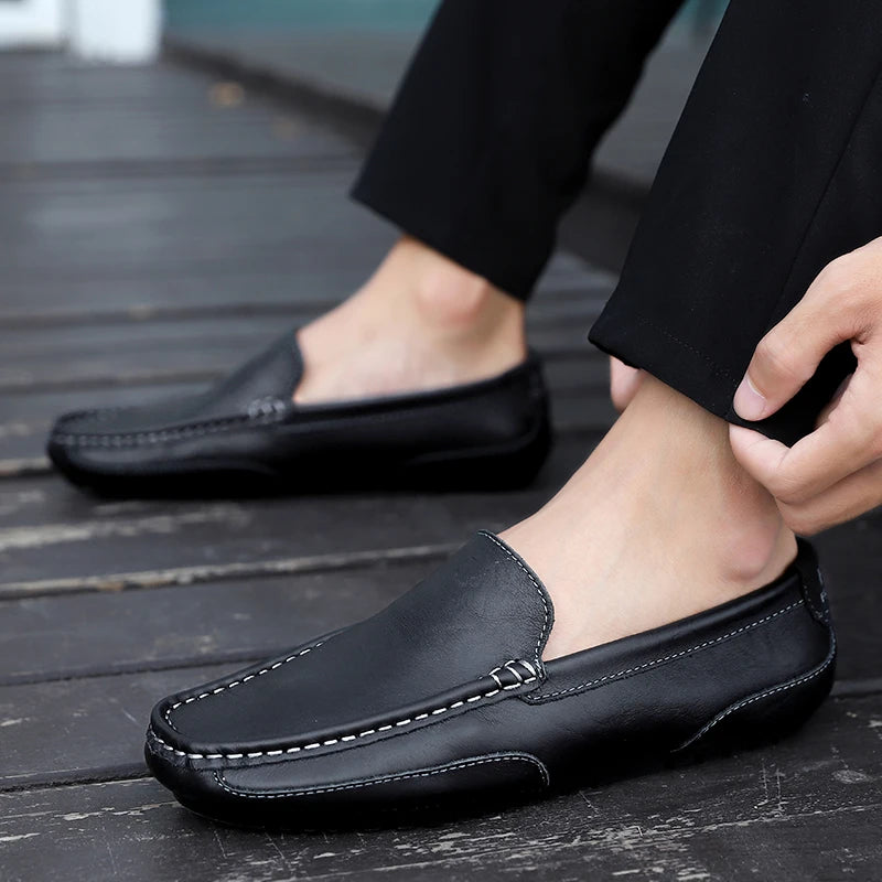 Vintage δερμάτινα παπούτσια Loafers
