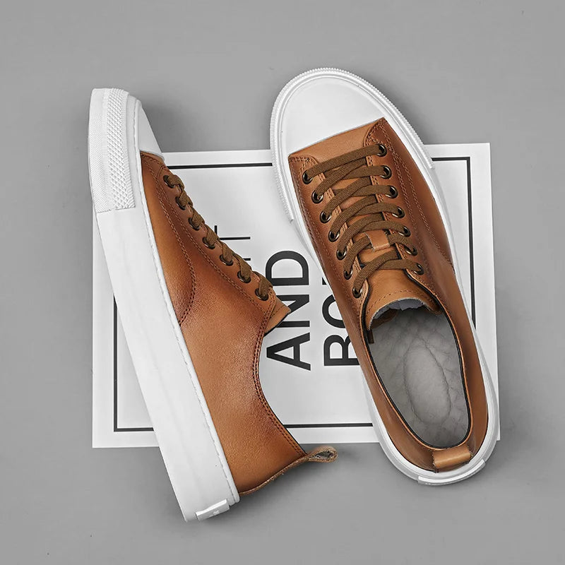 Κομψά δερμάτινα παπούτσια