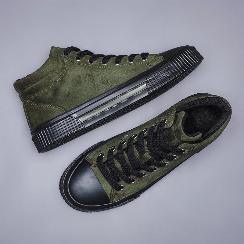 Κομψά ψηλά σουέντ παπούτσια