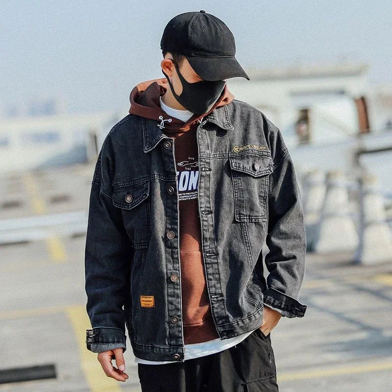 Oversized τζιν μπουφάν