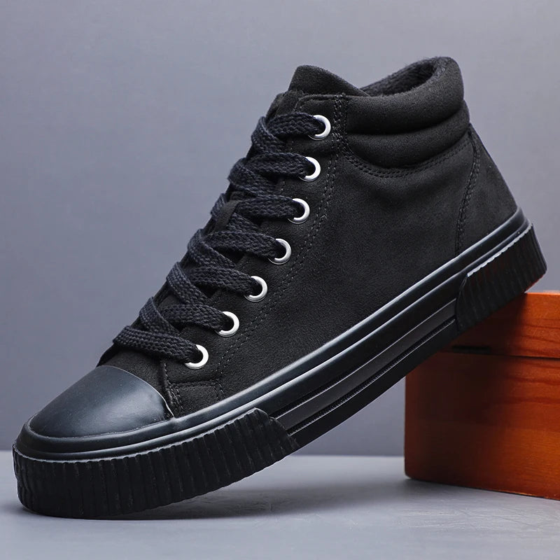 Κομψά ψηλά σουέντ παπούτσια