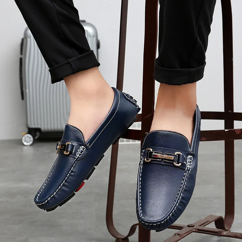 Γνήσια δερμάτινα παπούτσια Loafers