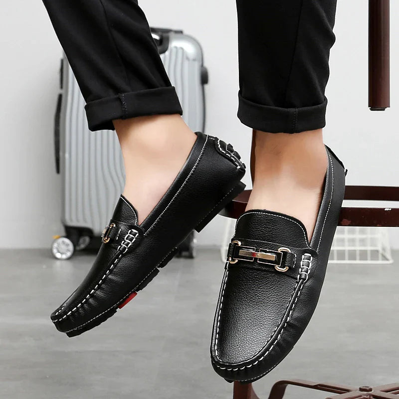 Γνήσια δερμάτινα παπούτσια Loafers
