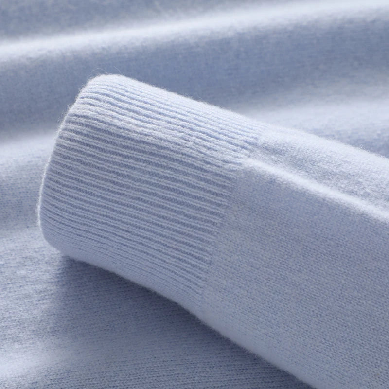 Πουλόβερ κασμίρ με μισό ψηλό γιακά