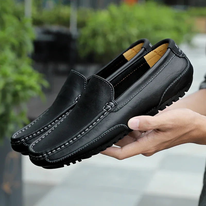 Vintage δερμάτινα παπούτσια Loafers