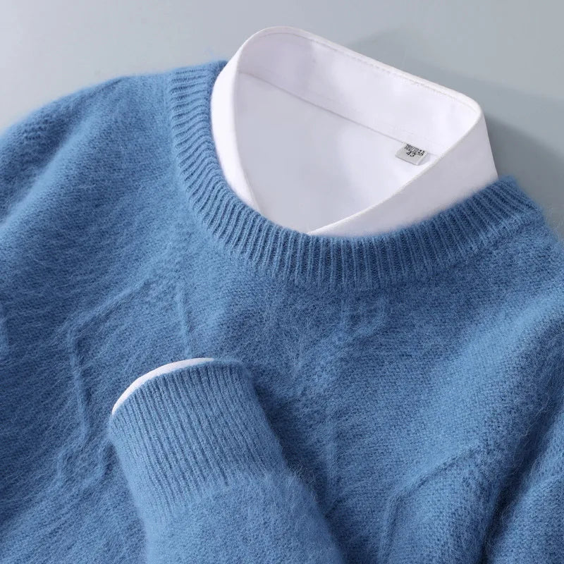 Πουλόβερ από κασμίρ με διαμαντένιο μοτίβο